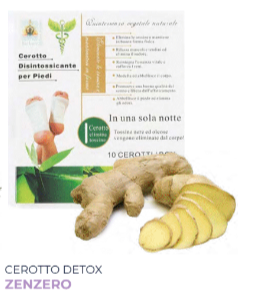 Cerotto disintossicante per piedi Zenzero